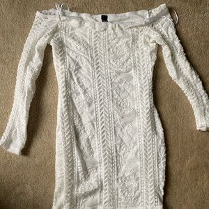 White off the shoulder dress